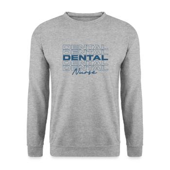 Infirmière dentaire Infirmières médicales élégantes - Sweat-shirt Unisexe - gris chiné - Devant - Alina (178cm) & Michal (187cm)