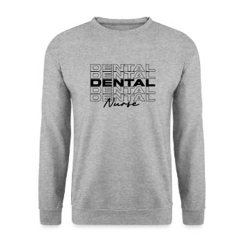 Infirmière dentaire Infirmières médicales élégantes - Sweat-shirt Unisexe - gris chiné - Devant - Alina (178cm) & Michal (187cm)