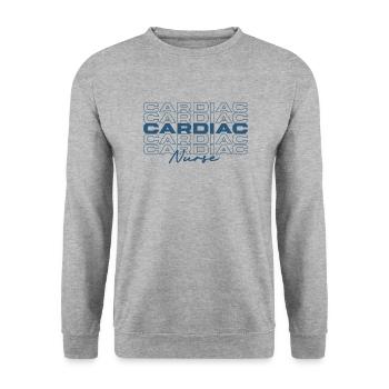 Infirmière cardiaque Infirmières médicales élégantes - Sweat-shirt Unisexe - gris chiné - Devant - Alina (178cm) & Michal (187cm)
