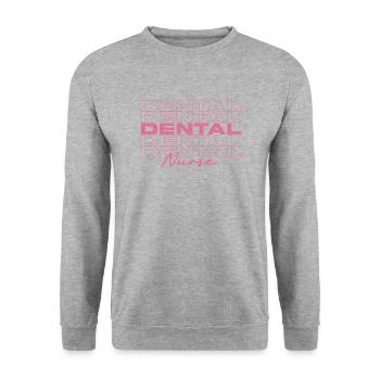 Infirmière dentaire Infirmières médicales élégantes - Sweat-shirt Unisexe - gris chiné - Devant - Alina (178cm) & Michal (187cm)