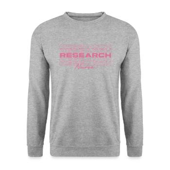 Research Nurse Medical Nurses Stylish - Unisex Sweatshirt - salt & pepper - Front - Alina (178cm) & Michal (187cm)