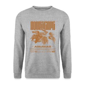 Aquascaping Anubias Aquatic Plant Fish Keeper - Unisex Sweatshirt - salt & pepper - Front - Alina (178cm) & Michal (187cm)