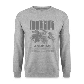 Aquascaping Anubias Aquatic Plant Fish Keeper - Unisex Sweatshirt - salt & pepper - Front - Alina (178cm) & Michal (187cm)