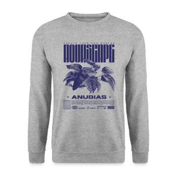 Aquascaping Anubias Aquatic Plant Fish Keeper - Unisex Sweatshirt - salt & pepper - Front - Alina (178cm) & Michal (187cm)