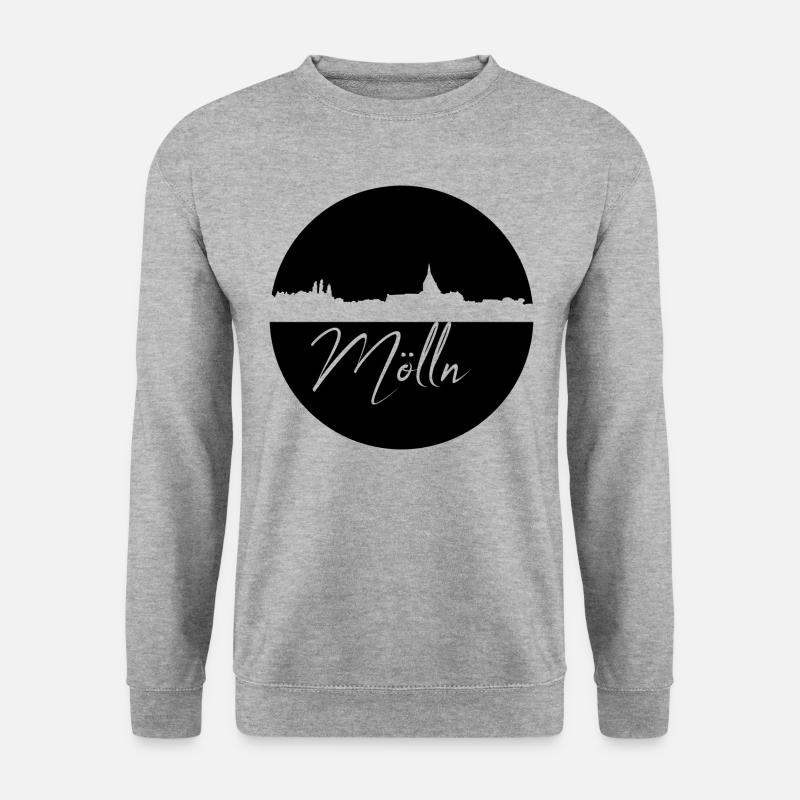 Mölln,Skyline,Circle,Black Circle - Unisex Sweatshirt - salt & pepper