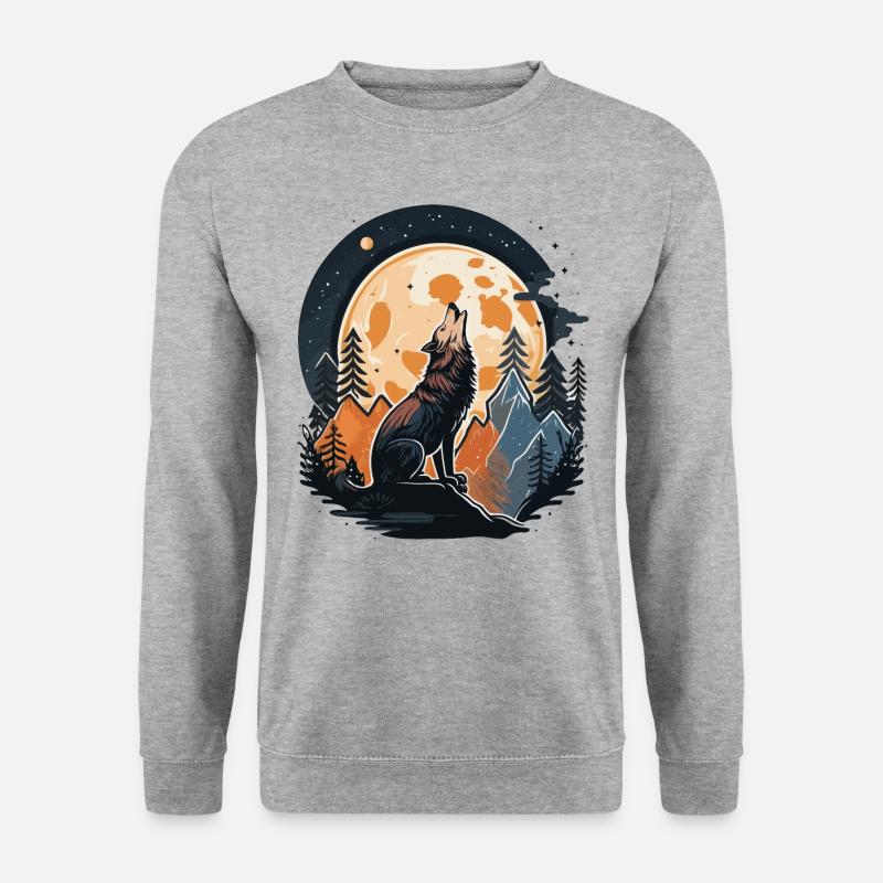 Fußball Welpe - Unisex Pullover - Weißgrau meliert