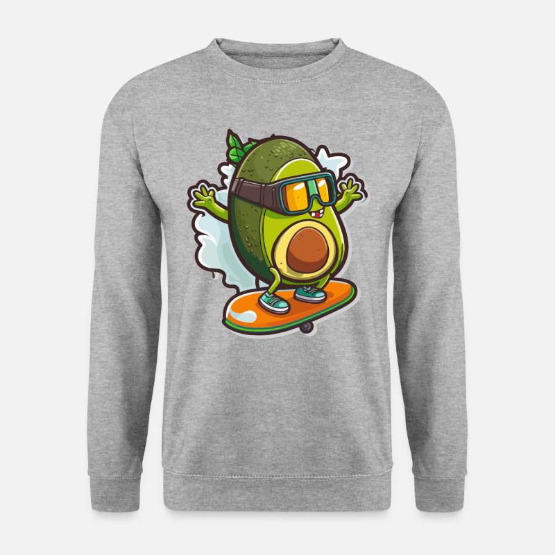 Slope Style - Unisex Pullover - Weißgrau meliert