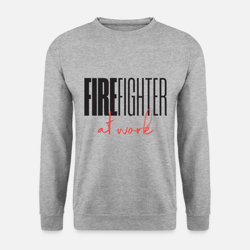 Firefighter at work - Unisex Sweatshirt - salt & pepper