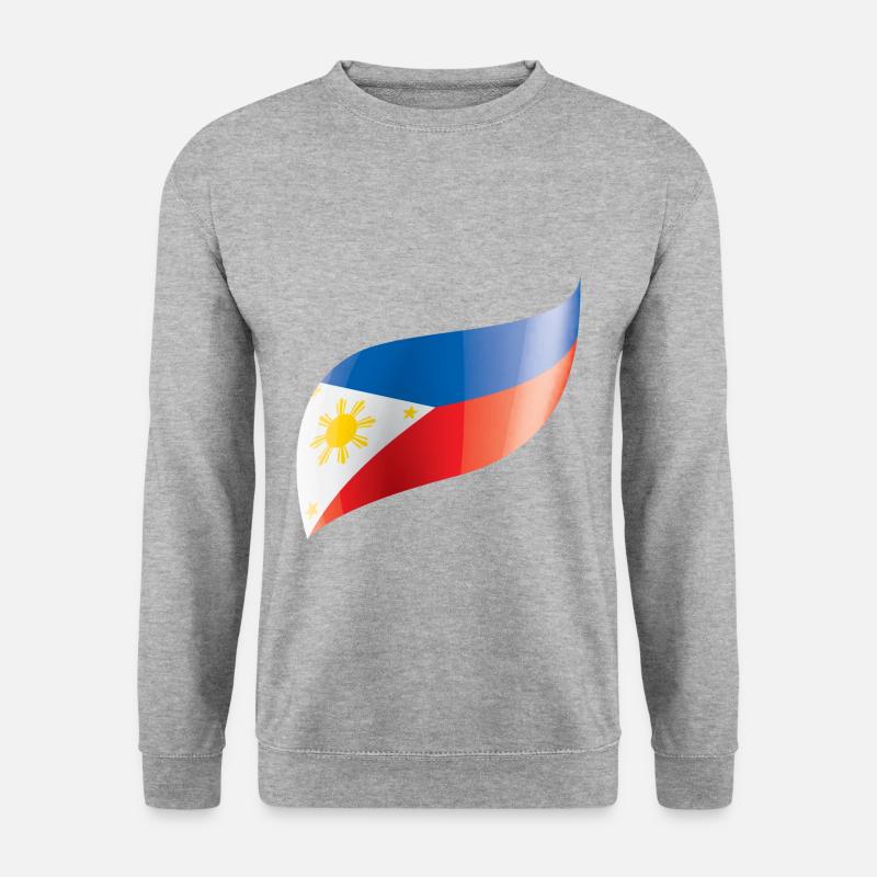 Philippines flag waved - Unisex Sweatshirt - salt & pepper