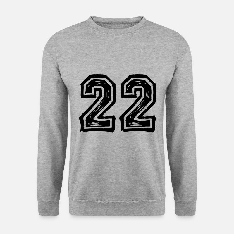 22 number jersey - Unisex Sweatshirt - salt & pepper