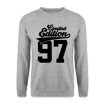29E ANNIVERSAIRE ÉDITION LIMITÉE 1997 - Sweat-shirt Unisexe - gris chiné - Devant - Alina (178cm) & Michal (187cm)