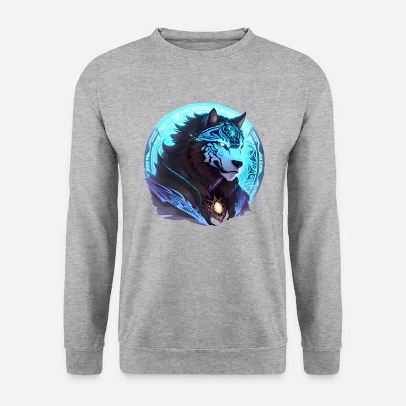 Lunar Wolf Soul - Unisex Sweatshirt - salt & pepper