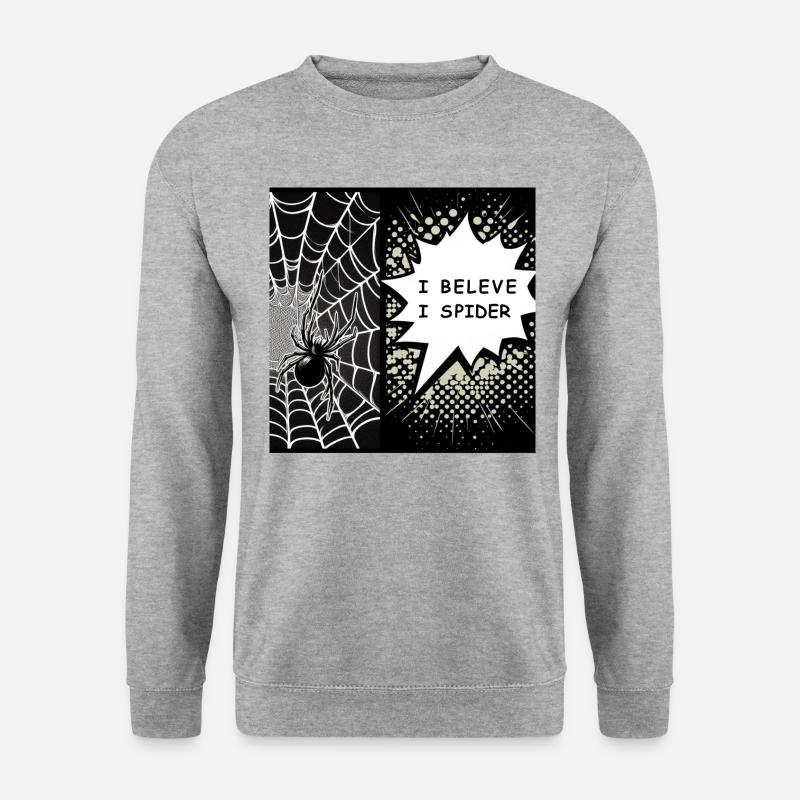 Dark Spider - Unisex Pullover - Weißgrau meliert