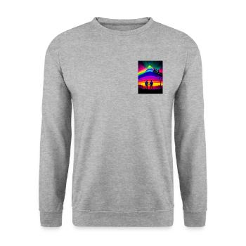 Sexy 2 Boys - Unisex Pullover - Weißgrau meliert - Vorne - Alina (178cm) & Michal (187cm)