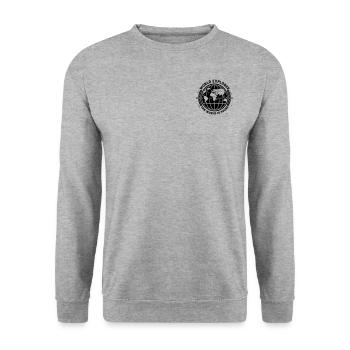 World Explorer - The World is yours - Unisex Pullover - Weißgrau meliert - Vorne - Alina (178cm) & Michal (187cm)
