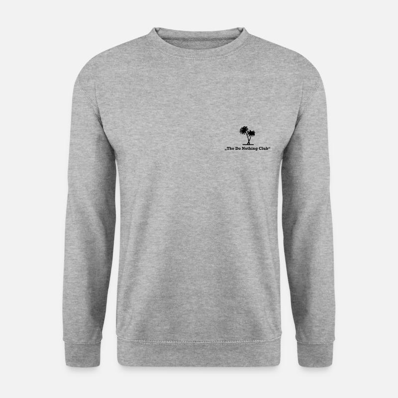 The Do Nothing Club - Unisex Pullover - Weißgrau meliert
