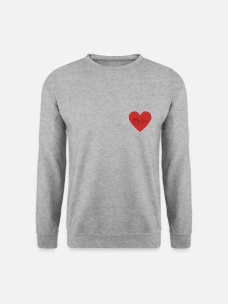 My Love ❤️️ - Sweat-shirt Unisexe - gris chiné
