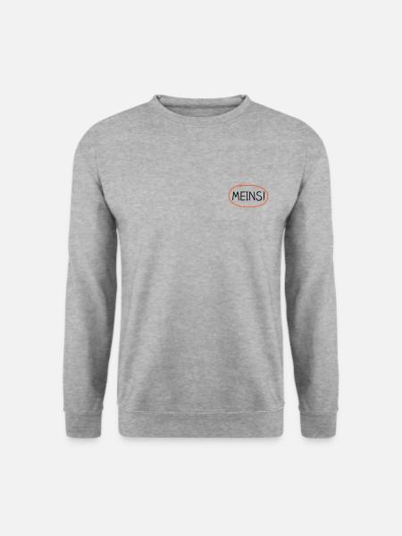 Meins! – farbig markiert - Unisex Pullover - Weißgrau meliert
