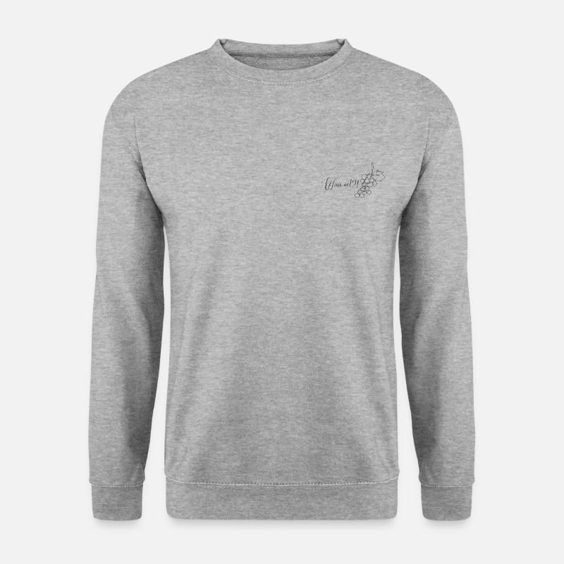 Wine not?! - Unisex Pullover - Weißgrau meliert