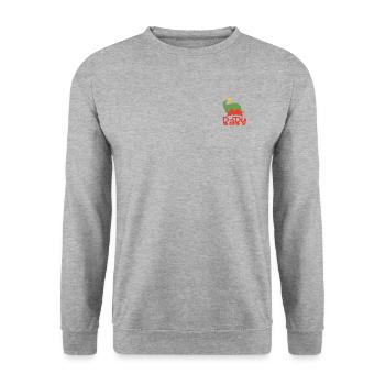 Baby - Unisex Sweatshirt - salt & pepper - Front - Alina (178cm) & Michal (187cm)