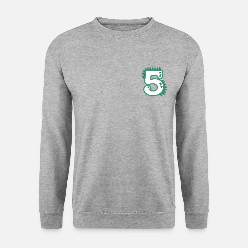 Number 5 - Unisex Sweatshirt - salt & pepper