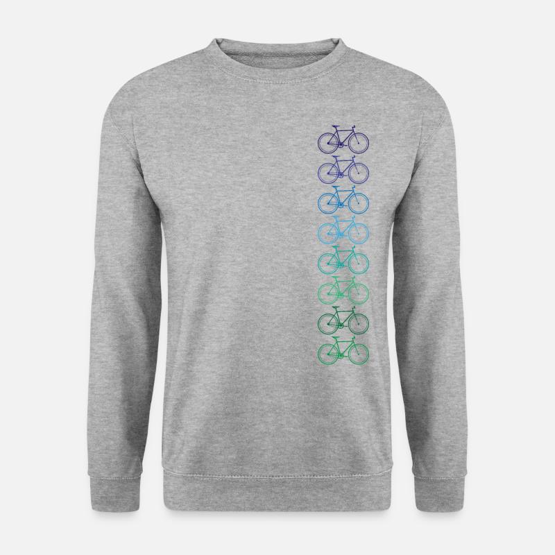 Fahrrad Velo Fixie - Unisex Pullover - Weißgrau meliert