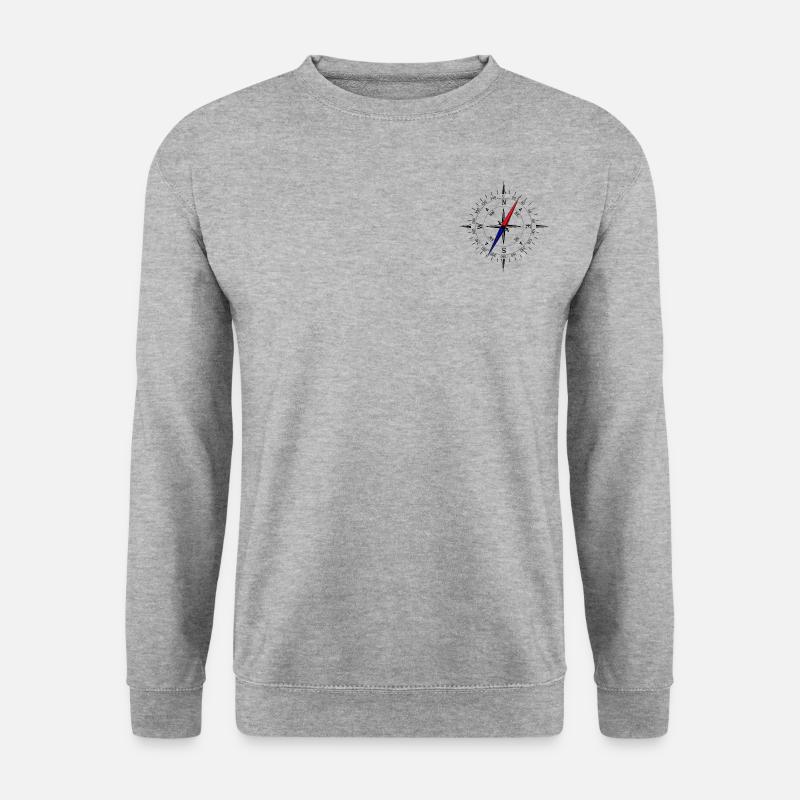 Compass Adventure Navigation - Unisex Sweatshirt - salt & pepper