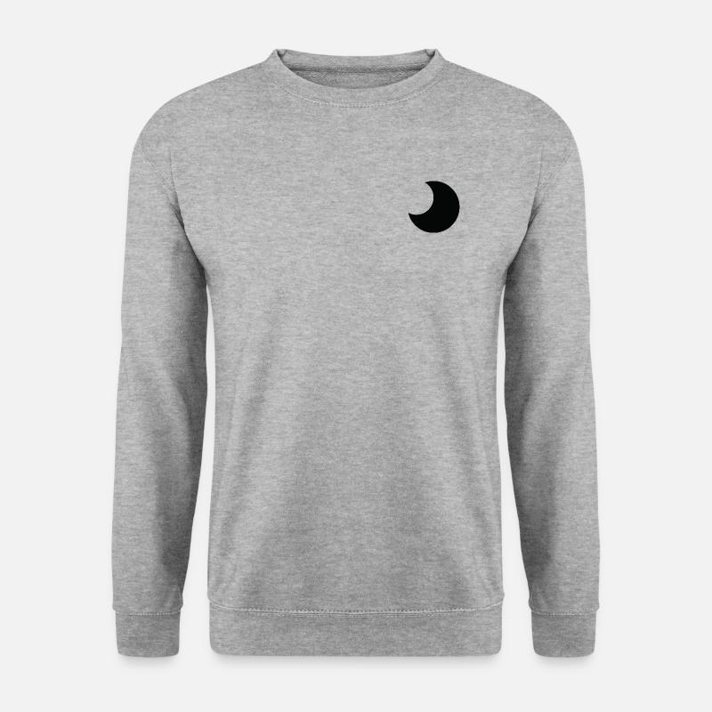 Moon Halloween - Unisex Pullover - Weißgrau meliert