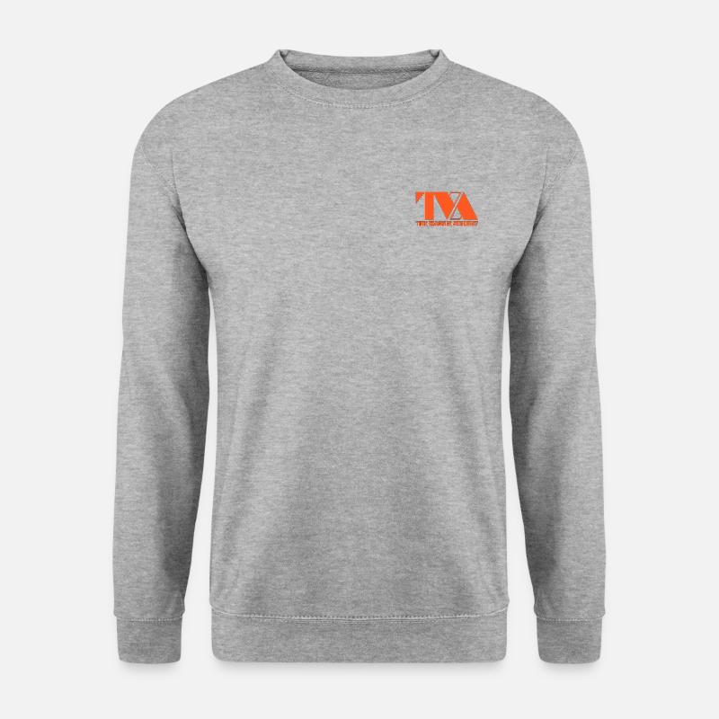 TVA-Abzeichen - Unisex Pullover - Weißgrau meliert