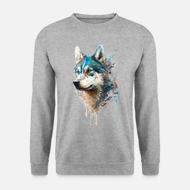 Siberian Husky 01 - Unisex Sweatshirt - salt & pepper