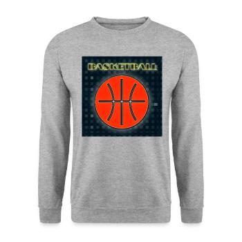 Basketball - Image - 2023 - Unisex Sweatshirt - salt & pepper - Front - Alina (178cm) & Michal (187cm)