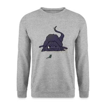 Raoul Bishop - Unisex Sweatshirt - salt & pepper - Front - Alina (178cm) & Michal (187cm)