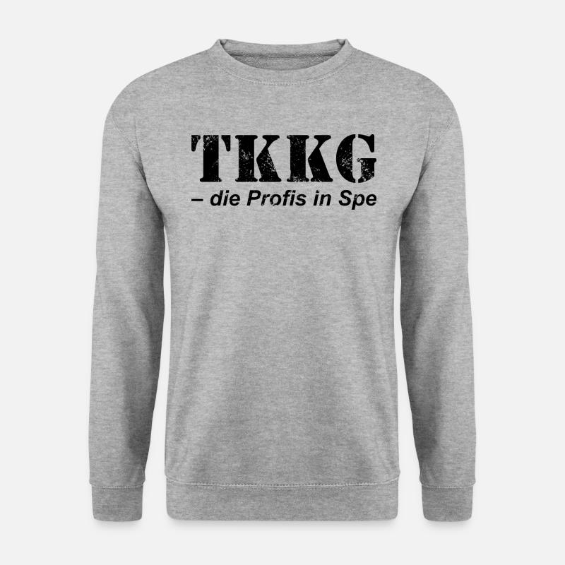 TKKG Die Profis In Spe Logo In Schwarz - Unisex Pullover - Weißgrau meliert
