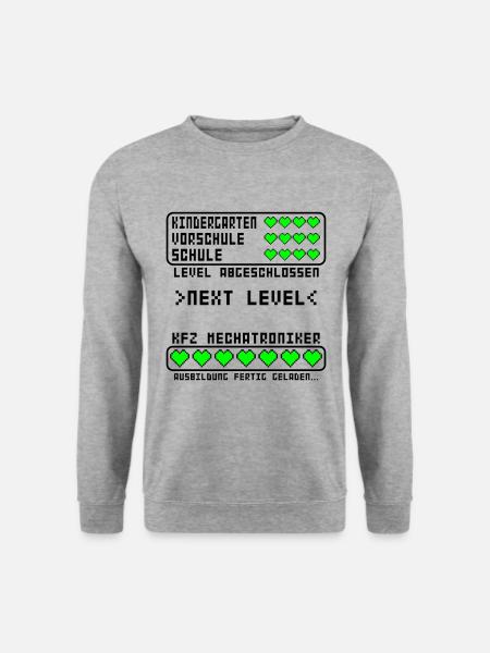 KFZ Mechatroniker Ausbildung Prüfung bestanden - Unisex Pullover - Weißgrau meliert