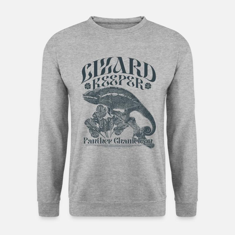 Panther Chameleon Chameleon Chameleon Holder - Unisex Sweatshirt - salt & pepper