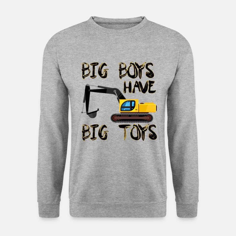 Bagger - Unisex Pullover - Weißgrau meliert