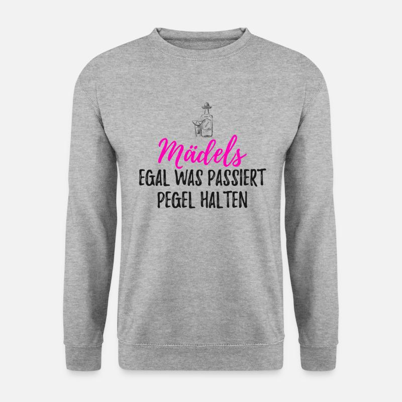 Party - Unisex Pullover - Weißgrau meliert