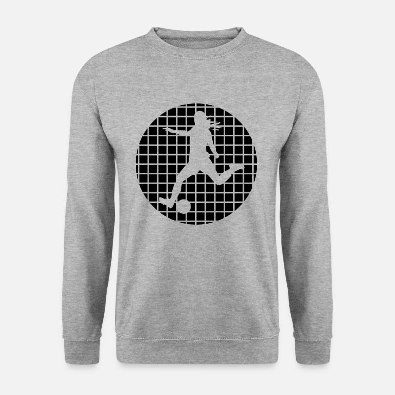 Frauenfußball - Unisex Pullover - Weißgrau meliert