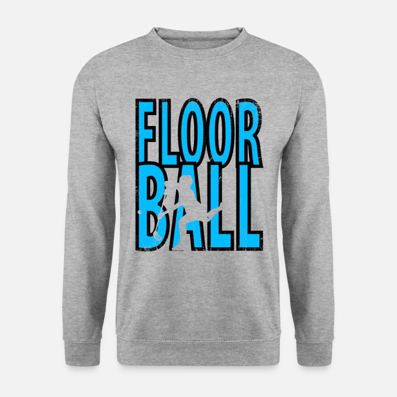 Floorball - Unisex Pullover - Weißgrau meliert