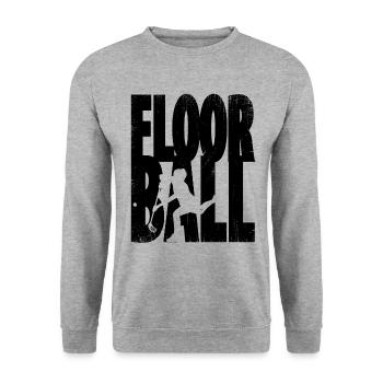 Floorball - Unisex Sweatshirt - salt & pepper - Front - Alina (178cm) & Michal (187cm)
