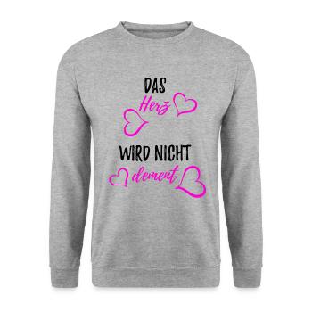 Altenpflegerin - Pflege - Unisex Pullover - Weißgrau meliert - Vorne - Alina (178cm) & Michal (187cm)