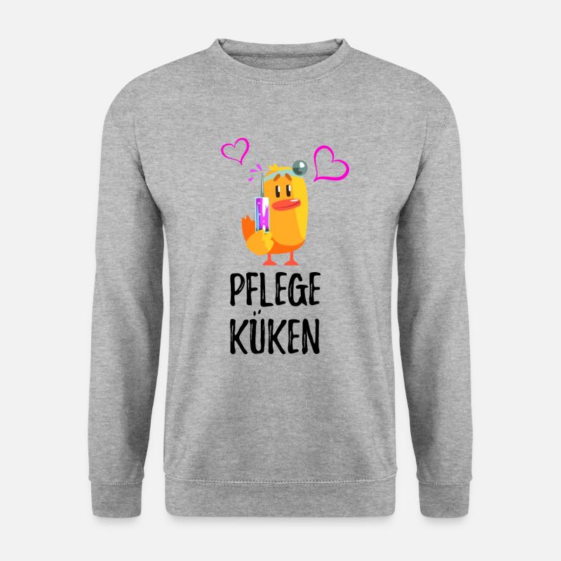 Altenpflegerin - Pflege - Unisex Pullover - Weißgrau meliert
