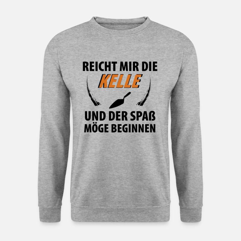 Maurer - Unisex Pullover - Weißgrau meliert