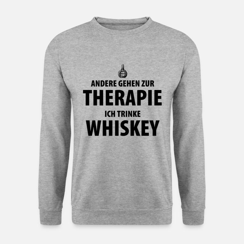 Whiskey - Unisex Pullover - Weißgrau meliert