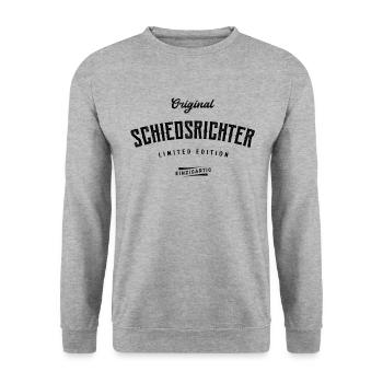 Schiedsrichter Limited Edition - Unisex Pullover - Weißgrau meliert - Vorne - Alina (178cm) & Michal (187cm)