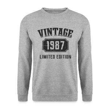35 ans Édition Limitée 35ème anniversaire 1987 - Sweat-shirt Unisexe - gris chiné - Devant - Alina (178cm) & Michal (187cm)