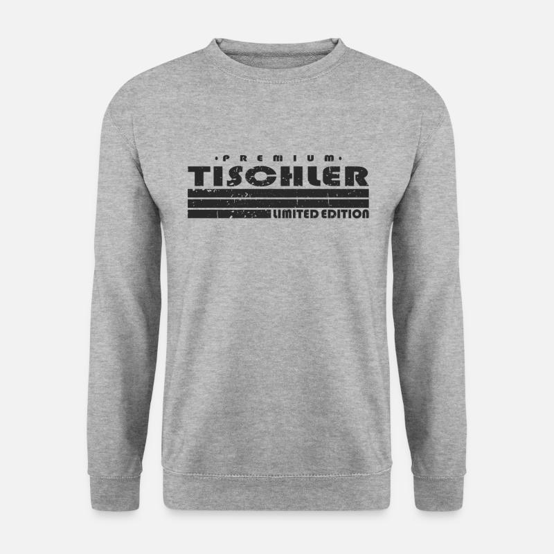 Tischler Limited Edition Lustiges Tischlerei - Unisex Pullover - Weißgrau meliert