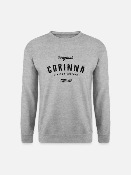 Corinna Limited Edition - Unisex Pullover - Weißgrau meliert
