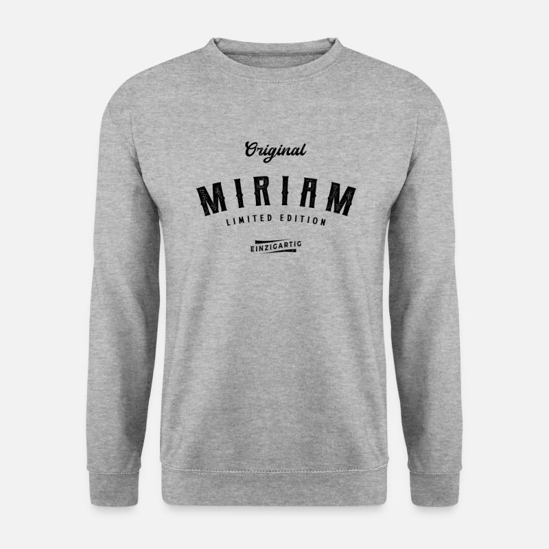 Miriam Limited Edition - Unisex Pullover - Weißgrau meliert