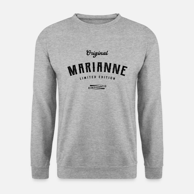 Marianne Limited Edition - Unisex Pullover - Weißgrau meliert